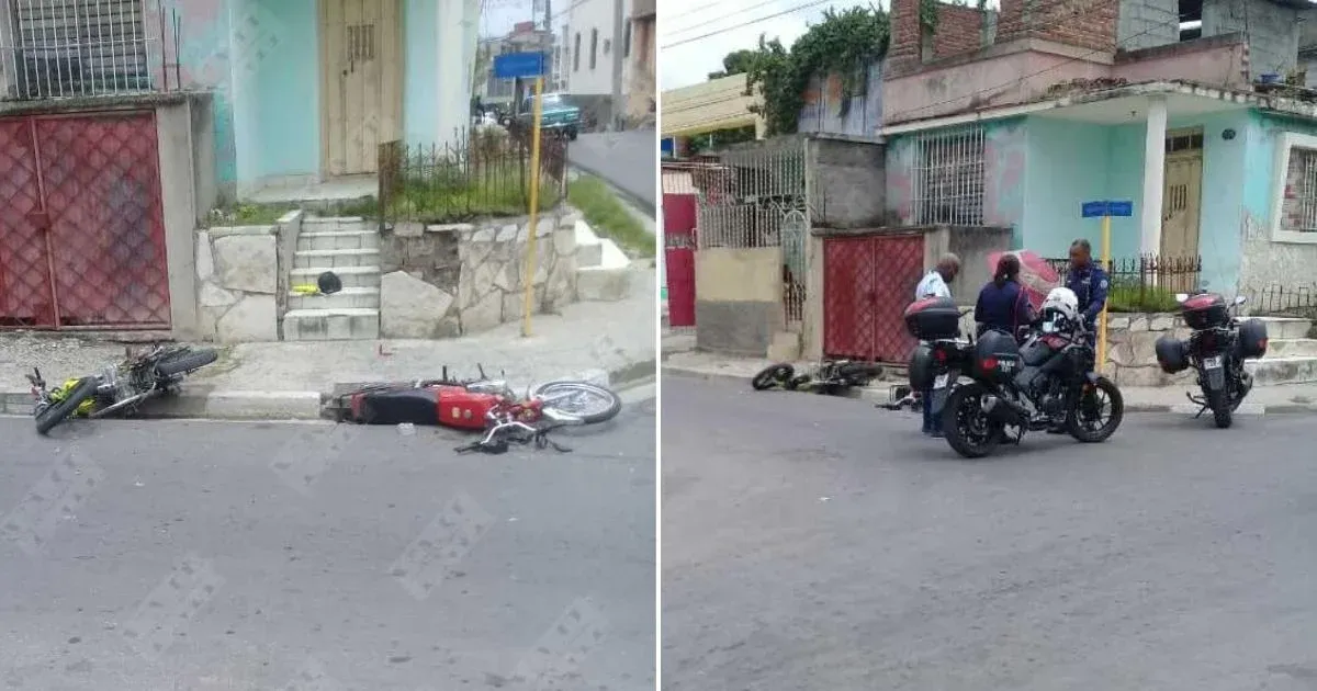 Accidente en Santiago de Cuba entre dos motocicletas deja varios lesionados